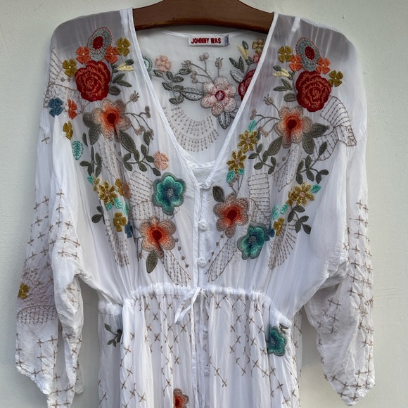 Johnny Was Fiero Embroidered Dress Size Small - Picture 12 of 17